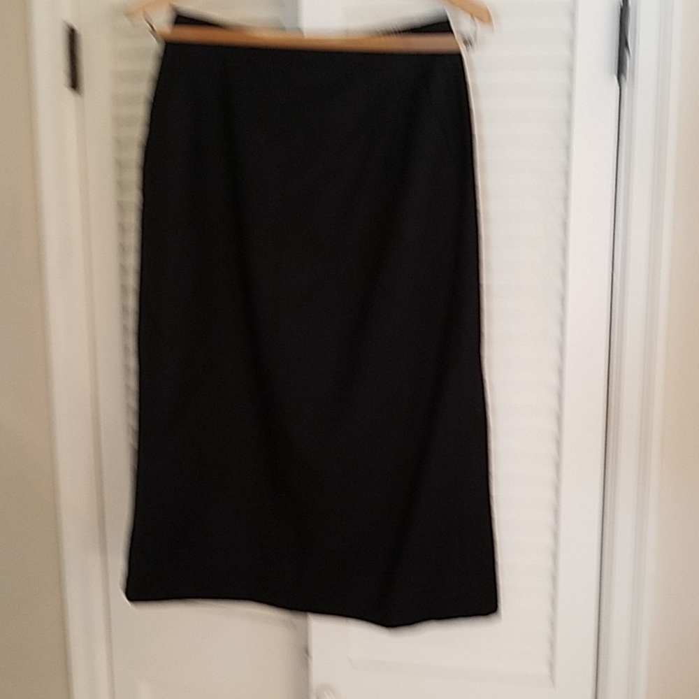 Navy wool skirt, size 12, fully lined, vented